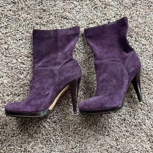 Nike Air Cole Haan purple sueded boots 7.5